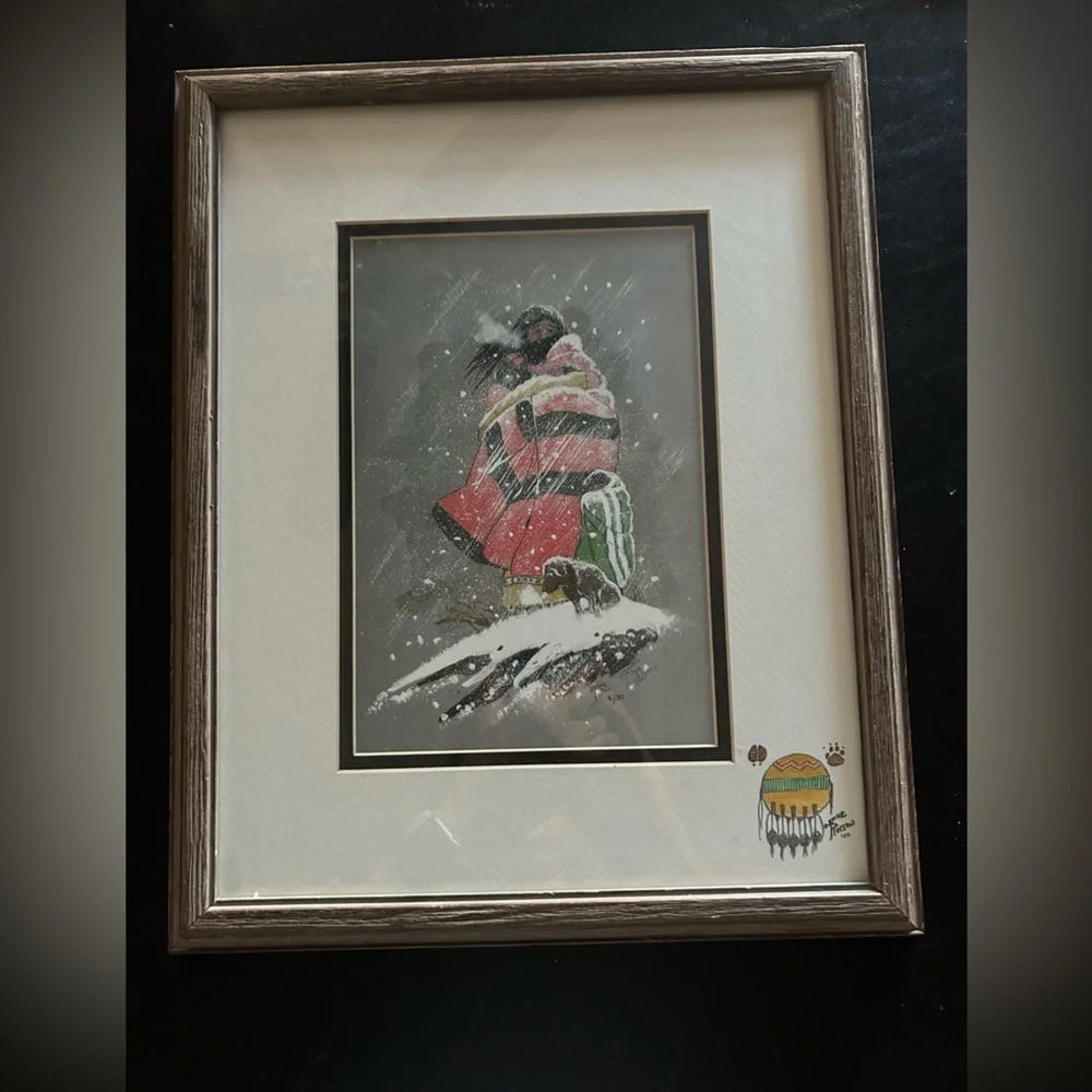 William T Zivic Western Artist Numbered Print 4/30 Signed On Back-Framed